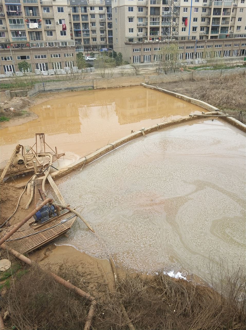 湖口沉淀池淤泥清理-厂区废水池淤泥清淤